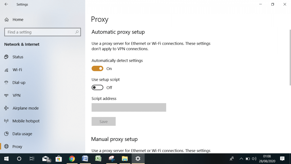 Uso de proxy 3 minutos