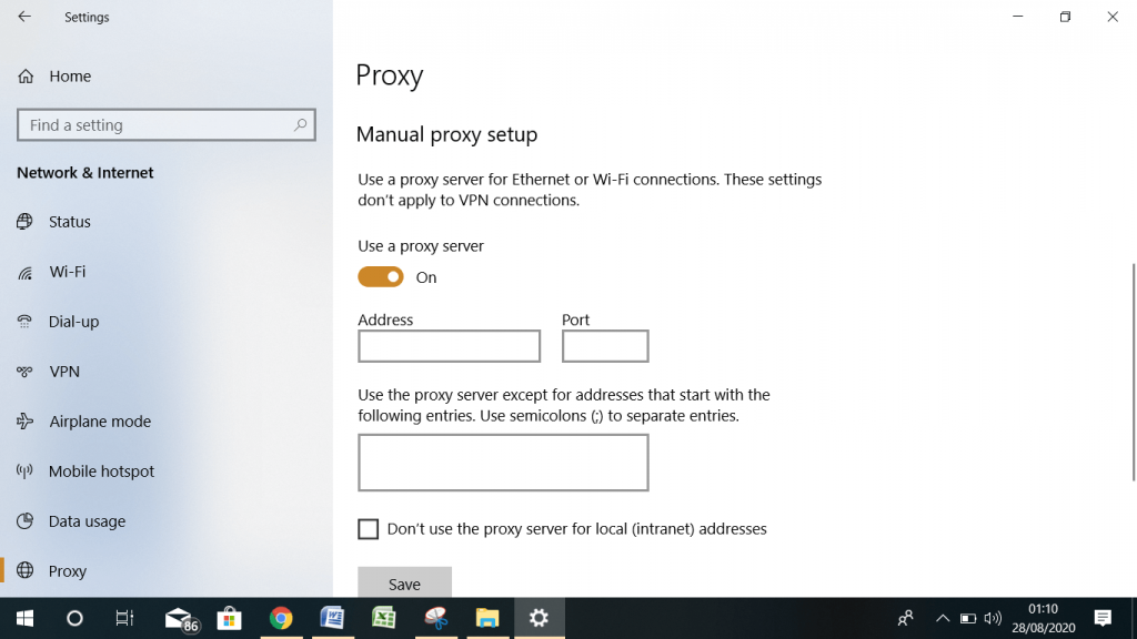 Uso de proxy 4 minutos