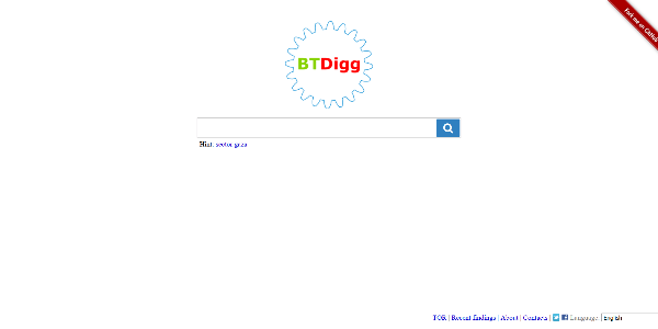 BTDigg homepage