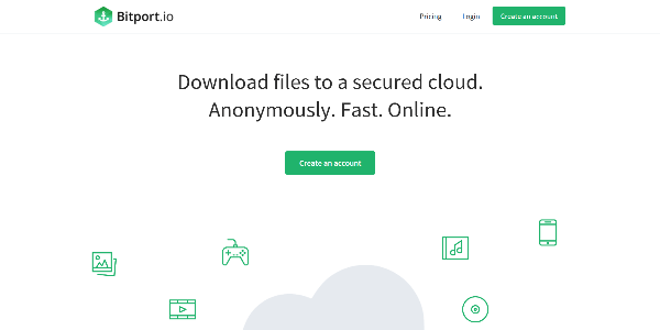 Bitport homepage