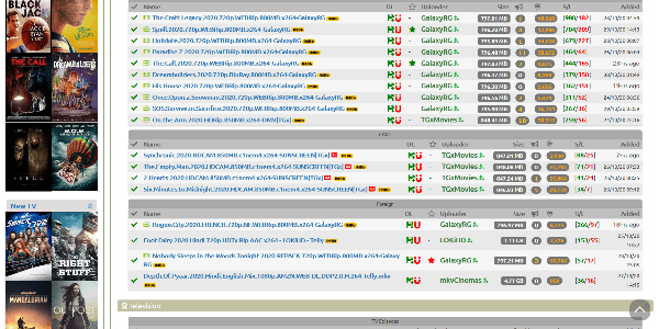 TorrentGalaxy homepage
