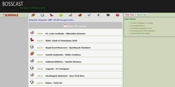 BossCast homepage