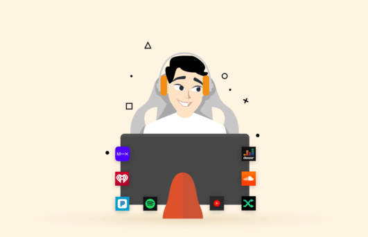 Music streaming services sites