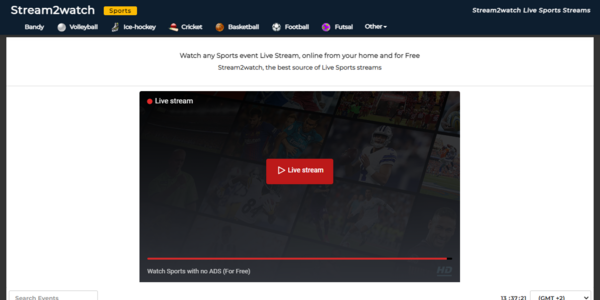 Stream2watch homepage