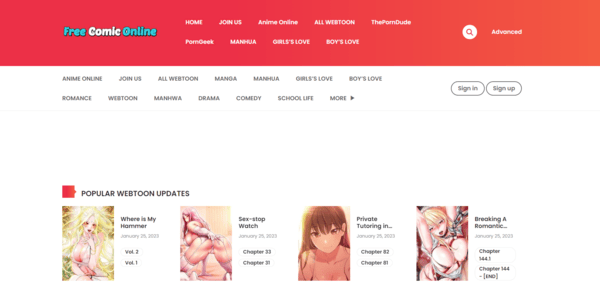 free-comic-online-official-site