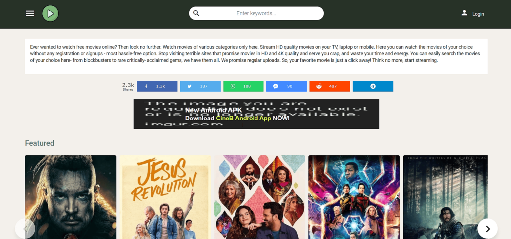Is Cineb safe and legal safe to stream movies