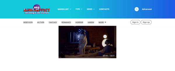 MangaEffect homepage