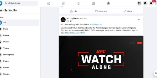 Facebook watch homepage