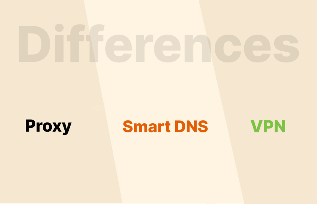 VPN vs Proxy vs Smart DNS