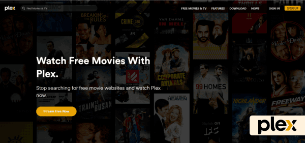 Plex homepage