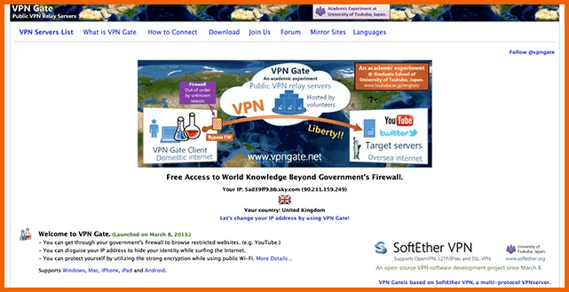 VPN Gate Installation