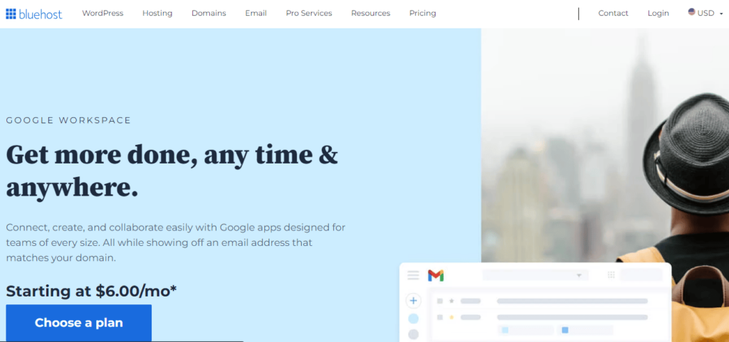 bluehost homepage