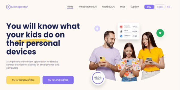 KidInspector homepage