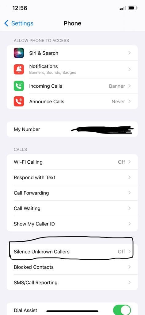 Silence unknown callers