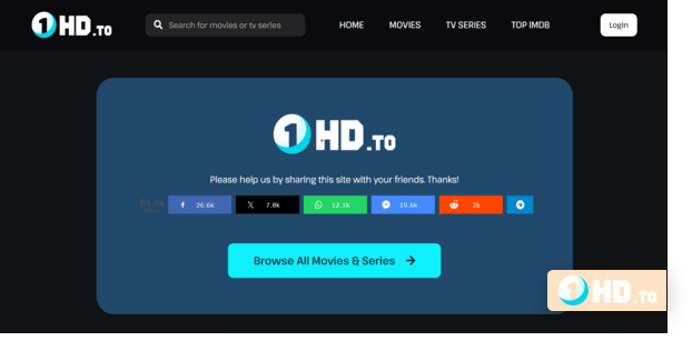 1HD homepage