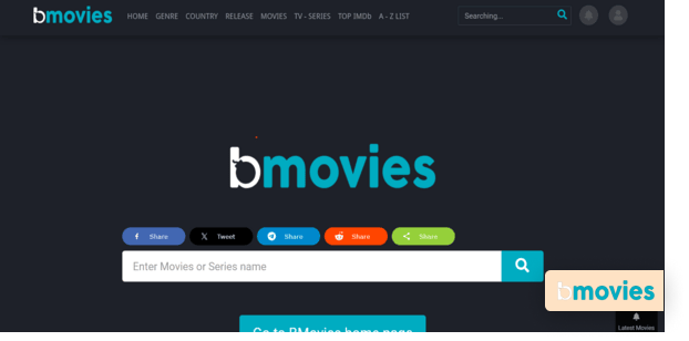 BMovies homepage