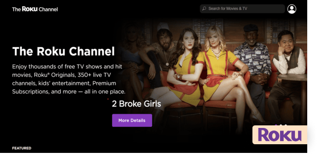 Roku homepage