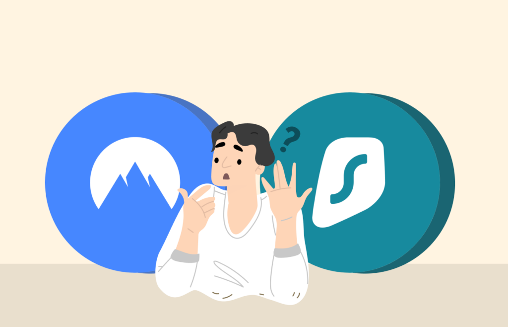 Surfshark vs. NordVPN features overview
