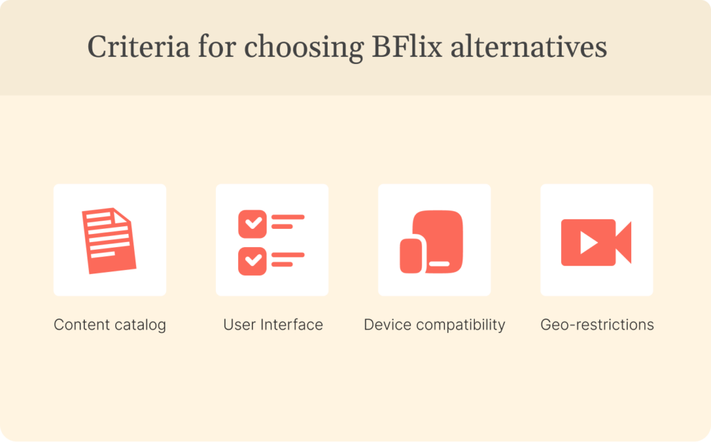 Criteria for choosing BFlix alternatives