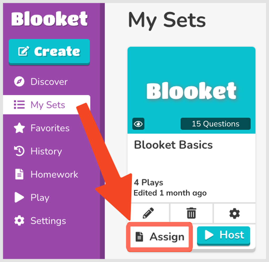 How to assign homework on Blooket